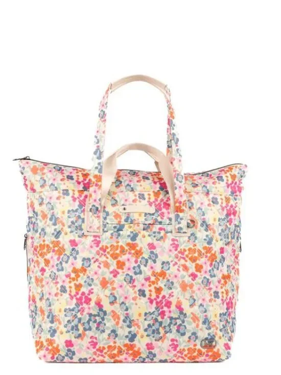Lug Expandable Carry-All Tote Bag-Ferry SE XL Wildflower Meadow Floral Print - Picture 6 of 15